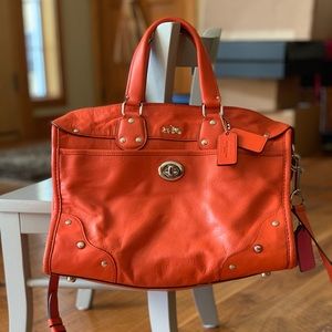 Coach Orange Handbag